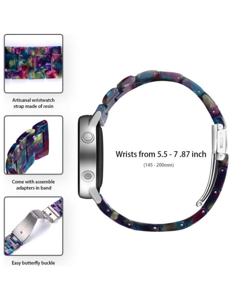 Banda de Resina Colorida Chofit para Spade Health Smartwatch 4 Banda de Resina Colorida Chofit para Spade Health Smartwatch 4