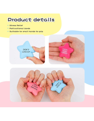 Pelotas de Estrés Motivacionales LOVESTOWN 24PCS 5cm