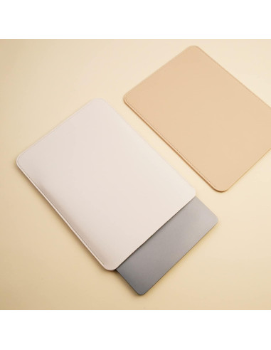 Funda delgada para laptop 13" Benfan blanca - MacBook Air/Pro