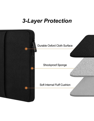 Funda para Laptop ARVOK 15-15.6" Resistente al Agua Negra