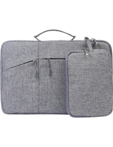 Funda para portátil Megoo 13.5" Gris con bolsa de accesorios Funda para portátil Megoo 13.5" Gris con bolsa de accesorios