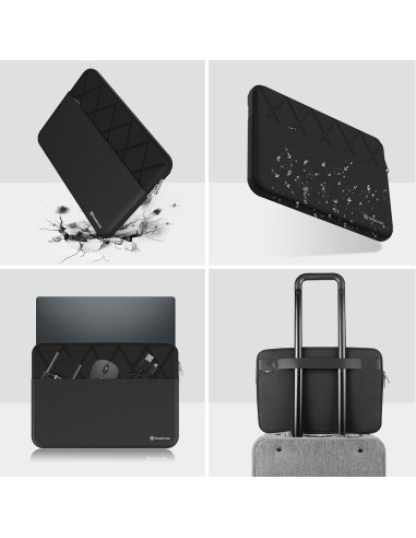 Funda para Laptop 15" Smatree E424 Negra con Protección Impactos