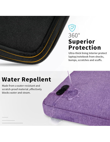 Funda para Laptop 13.3-14" Lubardy Morado Impermeable 360