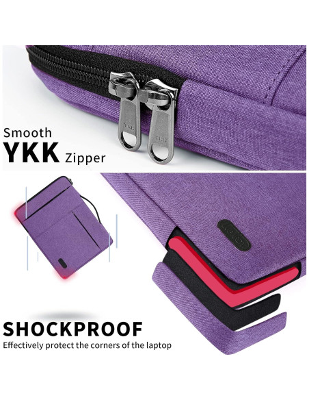 Funda para Laptop 13.3-14" Lubardy Morado Impermeable 360 Funda para Laptop 13.3-14" Lubardy Morado Impermeable 360