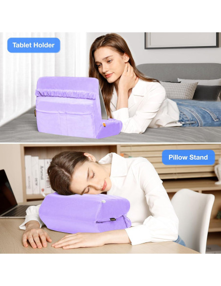 Soporte de Almohada para Tableta MOSISO Púrpura 4 Ángulos Soporte de Almohada para Tableta MOSISO Púrpura 4 Ángulos