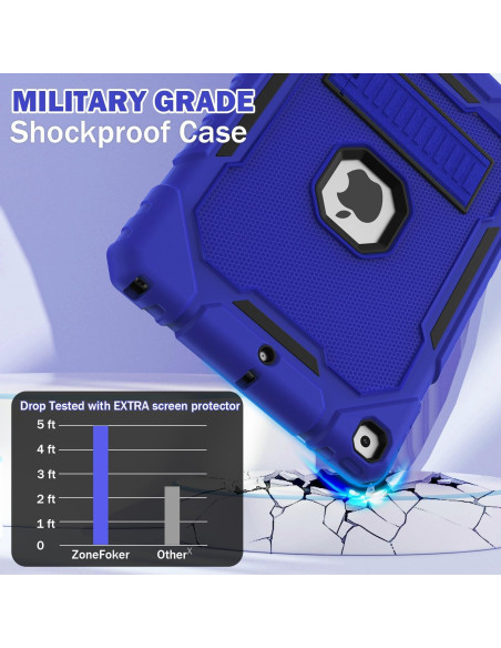 Funda Protectora para iPad 9/8/7 Generación 10.2" ZoneFoker Funda Protectora para iPad 9/8/7 Generación 10.2" ZoneFoker