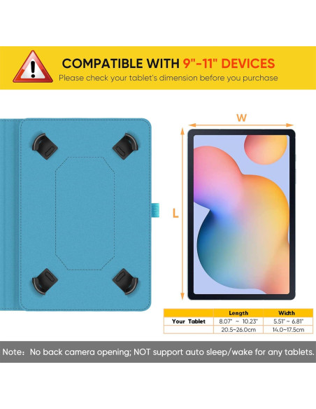 Funda Universal Fintie para Tabletas 9-11" Azul Brillante Funda Universal Fintie para Tabletas 9-11" Azul Brillante