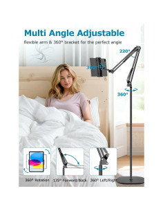 Soporte de Piso Ajustable Evekea para Tablet 4.7''-12.9'' 2
