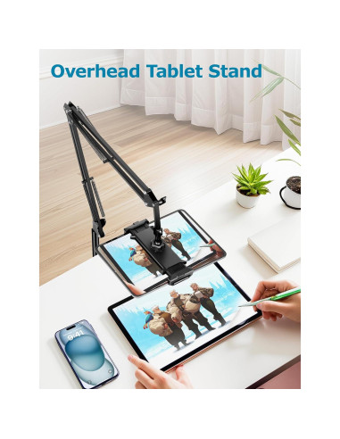 Soporte de Piso Ajustable Evekea para Tablet 4.7''-12.9''