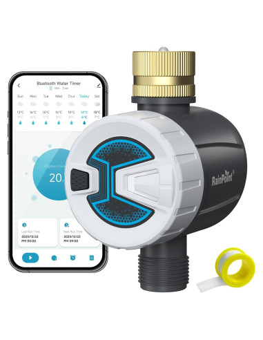 Temporizador de Manguera RAINPOINT Bluetooth con Bronce