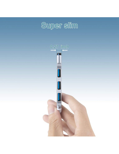 Hub USB 3.0 Jinkaoyedianzi 4 Puertos Ultra Delgado