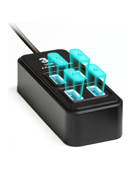 Hub USB 4 Puertos Rebuff Reality para VIVE Tracker Hub USB 4 Puertos Rebuff Reality para VIVE Tracker