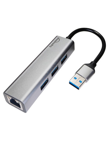 Hub USB 3.0 con Adaptador Ethernet EQIMAIMAI 1Gbps