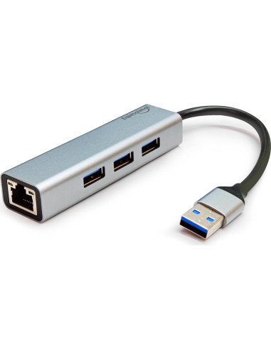 Hub USB 3.0 con Adaptador Ethernet EQIMAIMAI 1Gbps