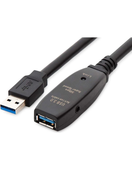 Cable de extensión USB 3.0 activo MutecPower 7.5m con chipset Cable de extensión USB 3.0 activo MutecPower 7.5m con chipset