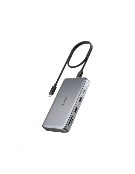 Hub USB-C Anker 563 (10-en-1, Doble HDMI 4K) para MacBook Hub USB-C Anker 563 (10-en-1, Doble HDMI 4K) para MacBook