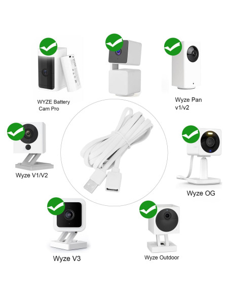 Cable de Extensión USB UYODM 2Pack 10Ft (3M) Impermeable Blanco Cable de Extensión USB UYODM 2Pack 10Ft (3M) Impermeable Blanco