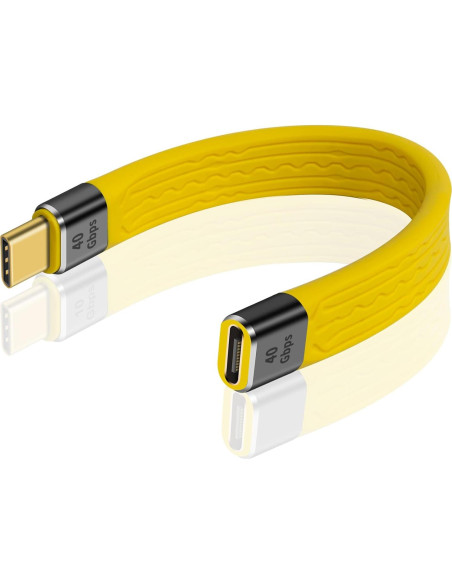 Cable Extensión USB C Duttek 40Gbps 12.7cm 100W 8K Cable Extensión USB C Duttek 40Gbps 12.7cm 100W 8K