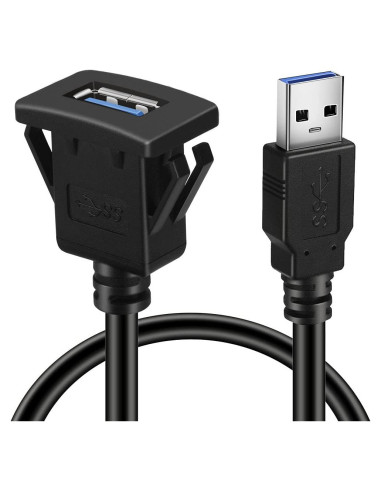 Cable de Extensión USB 3.0 BATIGE Cuadrado 0.91m para Vehículos