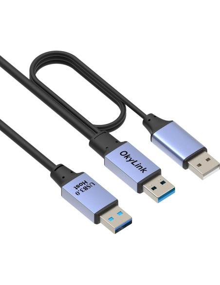 Cable de Extensión USB 3.0 OKYLINK 9.75m Gris Alta Velocidad Cable de Extensión USB 3.0 OKYLINK 9.75m Gris Alta Velocidad