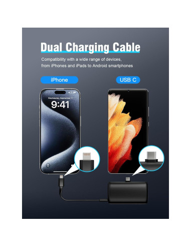 Cargador Portátil 10000 mAh Dongguan Carga Rápida USB C
