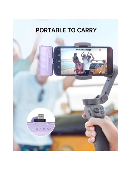 Cargador Portátil Kuulaa 4500mAh para iPhone y AirPods Cargador Portátil Kuulaa 4500mAh para iPhone y AirPods