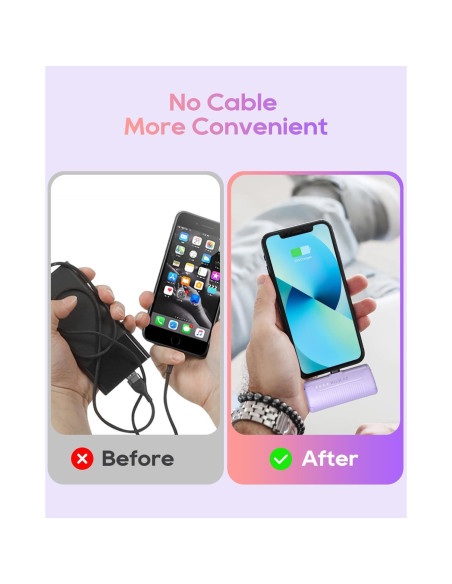 Cargador Portátil Kuulaa 4500mAh para iPhone y AirPods Cargador Portátil Kuulaa 4500mAh para iPhone y AirPods