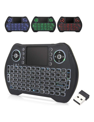 Teclado Mini Inalámbrico EASYTONE con Touchpad y Mouse