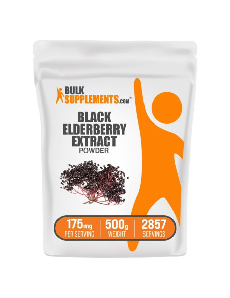 Polvo de Extracto de Saúco BulkSupplements 500g - Soporte Inmunológico Polvo de Extracto de Saúco BulkSupplements 500g - Soporte Inmunológico