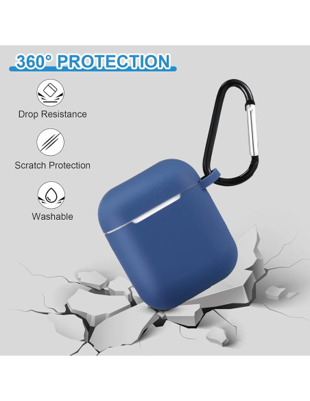 12 Fundas Protectores Silicona Weewooday para AirPods 1 y 2 12 Fundas Protectores Silicona Weewooday para AirPods 1 y 2