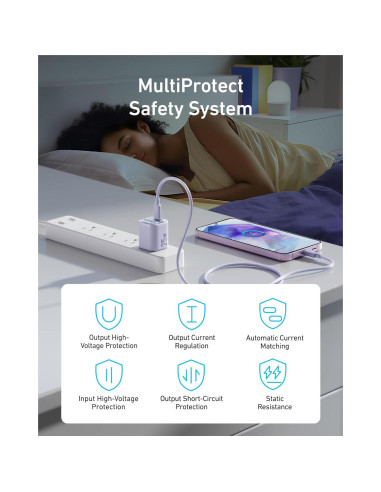 Cargador Anker 25W USB C Compacto Plegable para Samsung y Apple