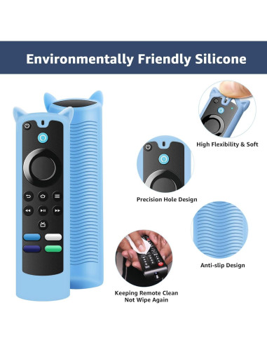 Funda de Silicona para Control Remoto Fire Stick 3 Piezas