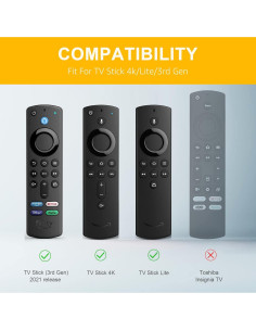 Funda de Silicona para Control Remoto Firestick Climberer - 2 Pack (Verde Lima + Azul Cielo) 2
