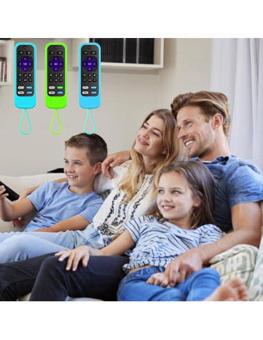 Funda de Control Remoto Taiyiluo para Roku 4K+ 2021 - Brilla en la Oscuridad