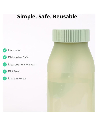Botella de Agua Plegable BLUE GINKGO 500 ml Verde Oliva