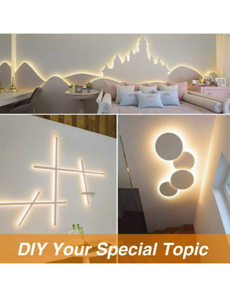 Tira LED regulable Onforu 5m 3000K blanca cálida 12V Tira LED regulable Onforu 5m 3000K blanca cálida 12V