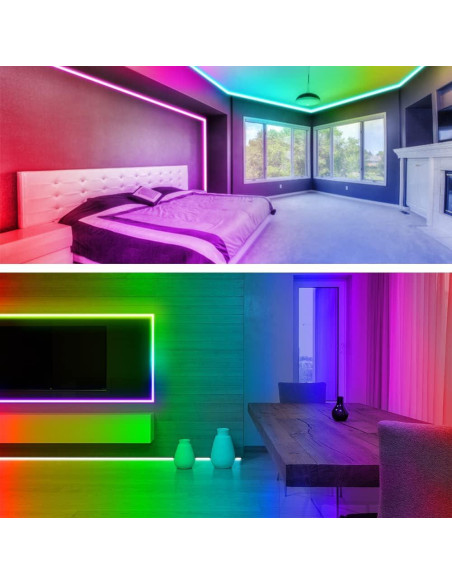Tira LED RGB 6m RUISHINE con control remoto y APP Tira LED RGB 6m RUISHINE con control remoto y APP