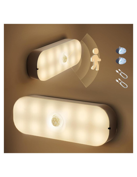 Luz Nocturna LED con Sensor de Movimiento LOHAS - 2 Piezas Luz Nocturna LED con Sensor de Movimiento LOHAS - 2 Piezas