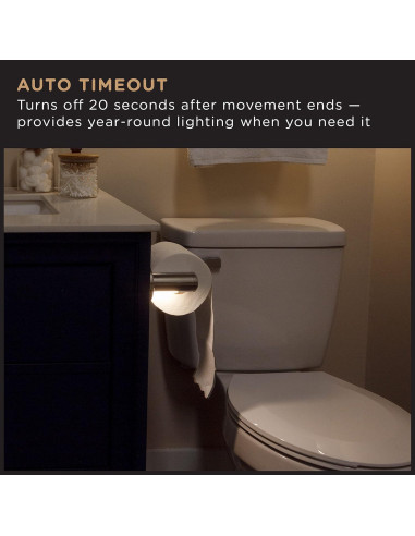 Soporte de Papel Higiénico Enbrighten con Luz LED y Detección