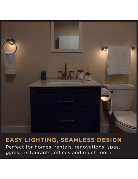 Soporte de Papel Higiénico Enbrighten con Luz LED y Detección Soporte de Papel Higiénico Enbrighten con Luz LED y Detección
