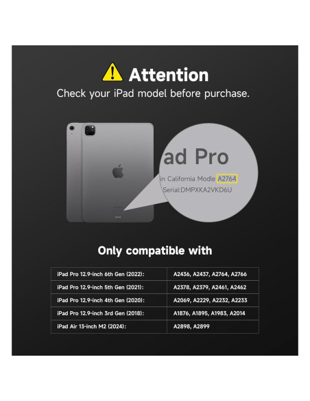 Soporte Magnético SURITCH para iPad Pro 12.9" y Air M2 13" Soporte Magnético SURITCH para iPad Pro 12.9" y Air M2 13"