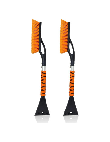 Cepillo de Nieve y Raspador de Hielo EcoNour 27" Naranja - 2 Paquete Cepillo de Nieve y Raspador de Hielo EcoNour 27" Naranja - 2 Paquete