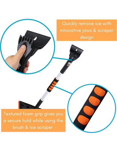 Cepillo Quitanieves Extensible BIRDROCK HOME 91 cm con Raspador