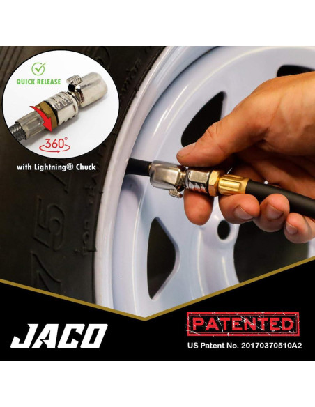 Inflador de Neumáticos Digital JACO FlowPro 2.0 - 200 PSI Inflador de Neumáticos Digital JACO FlowPro 2.0 - 200 PSI