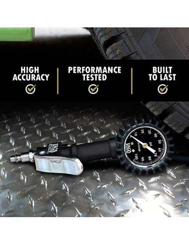 Inflador de Neumáticos JACO FlowPro con Manómetro 100 PSI