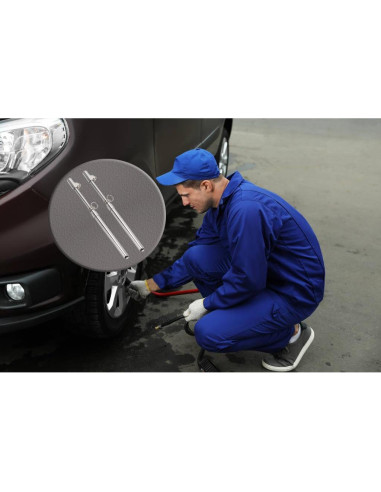 Medidor de Presión de Neumáticos Z-oneMart Doble Cabeza 10-150psi