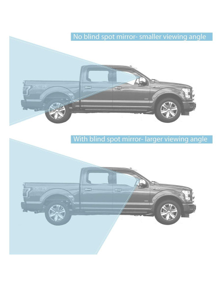 Espejos Convexos Adhesivos VrooeCoe para Jeep y Dodge 2011-2022 Espejos Convexos Adhesivos VrooeCoe para Jeep y Dodge 2011-2022