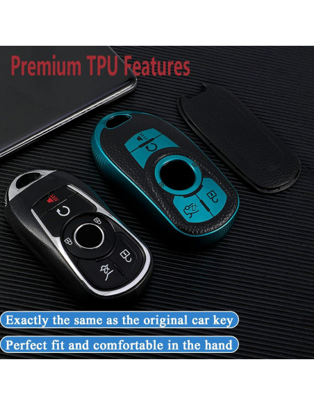 Funda de Llave TPU Syodiesn para Buick 2015-2023 6 Botones Rojo Funda de Llave TPU Syodiesn para Buick 2015-2023 6 Botones Rojo