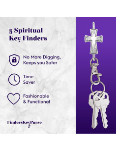 Buscador de Llaves Finders Key Purse - 5 Piezas, 10.16 cm 2