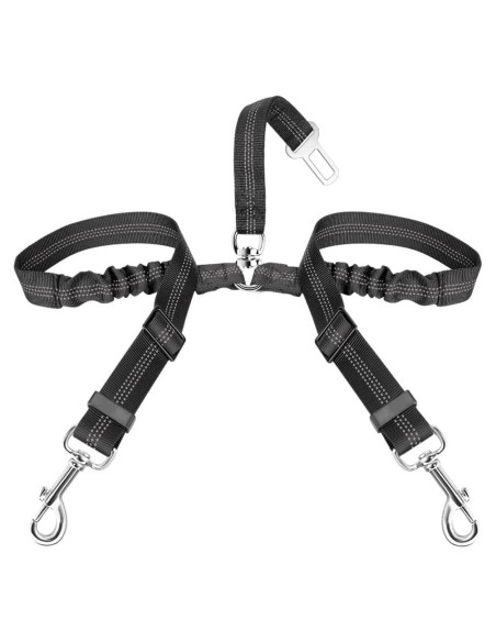 Cinturón de Seguridad para Perros SlowTon Ajustable Negro S Cinturón de Seguridad para Perros SlowTon Ajustable Negro S